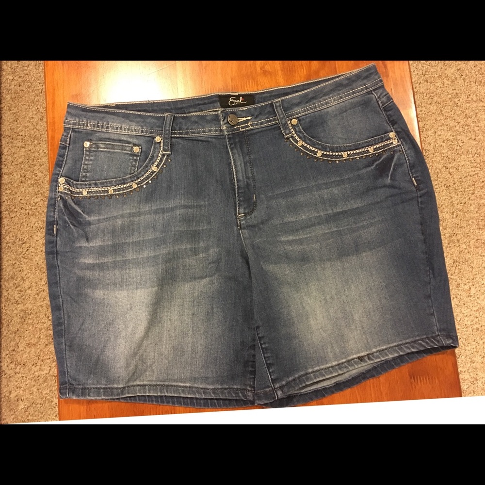 Jean shorts with fun details!